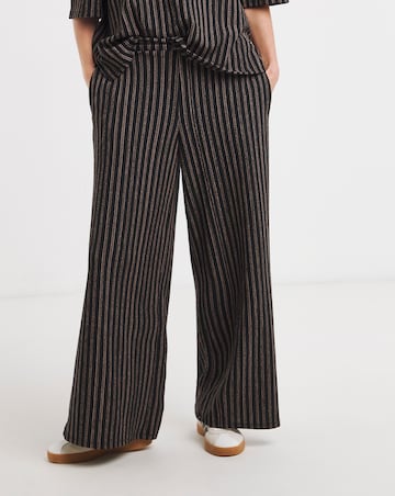 Textured Jersey Stripe Trouser