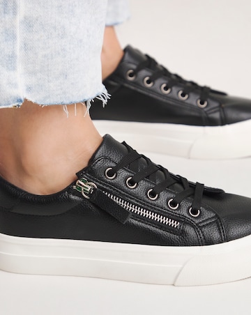 Kate Lace Up Zip Detail Chunky Trainers - Extra Wide Fit (EEE)
