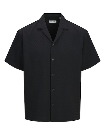 Jack & Jones Sean Textured Resort Shirt - Black