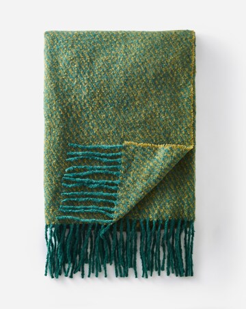 Striped Faux Mohair Throw