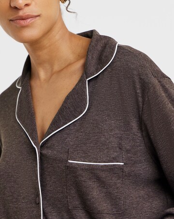 Pretty Secrets Ribbed Button Through Pyjama Set
