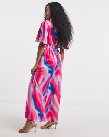 Twisted Wunder Grace Satin Maxi Dress