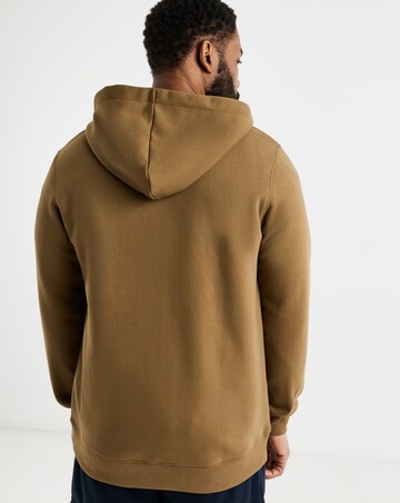 Full Zip Hoodie Long - Beige
