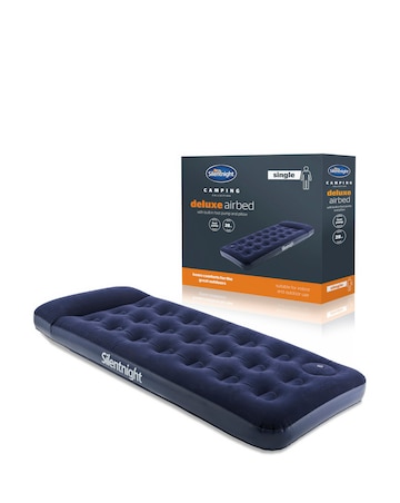 Silentnight Deluxe Airbed with Footpump - Single