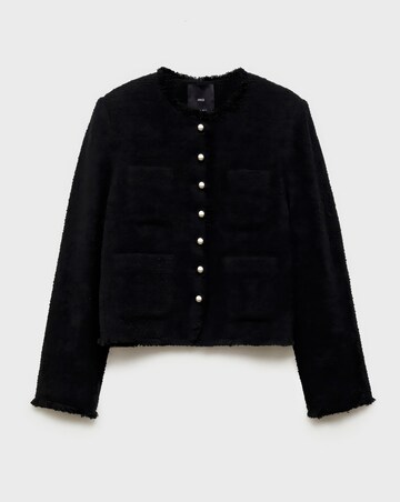 Mango Tweed Jacket with Jewel Buttons