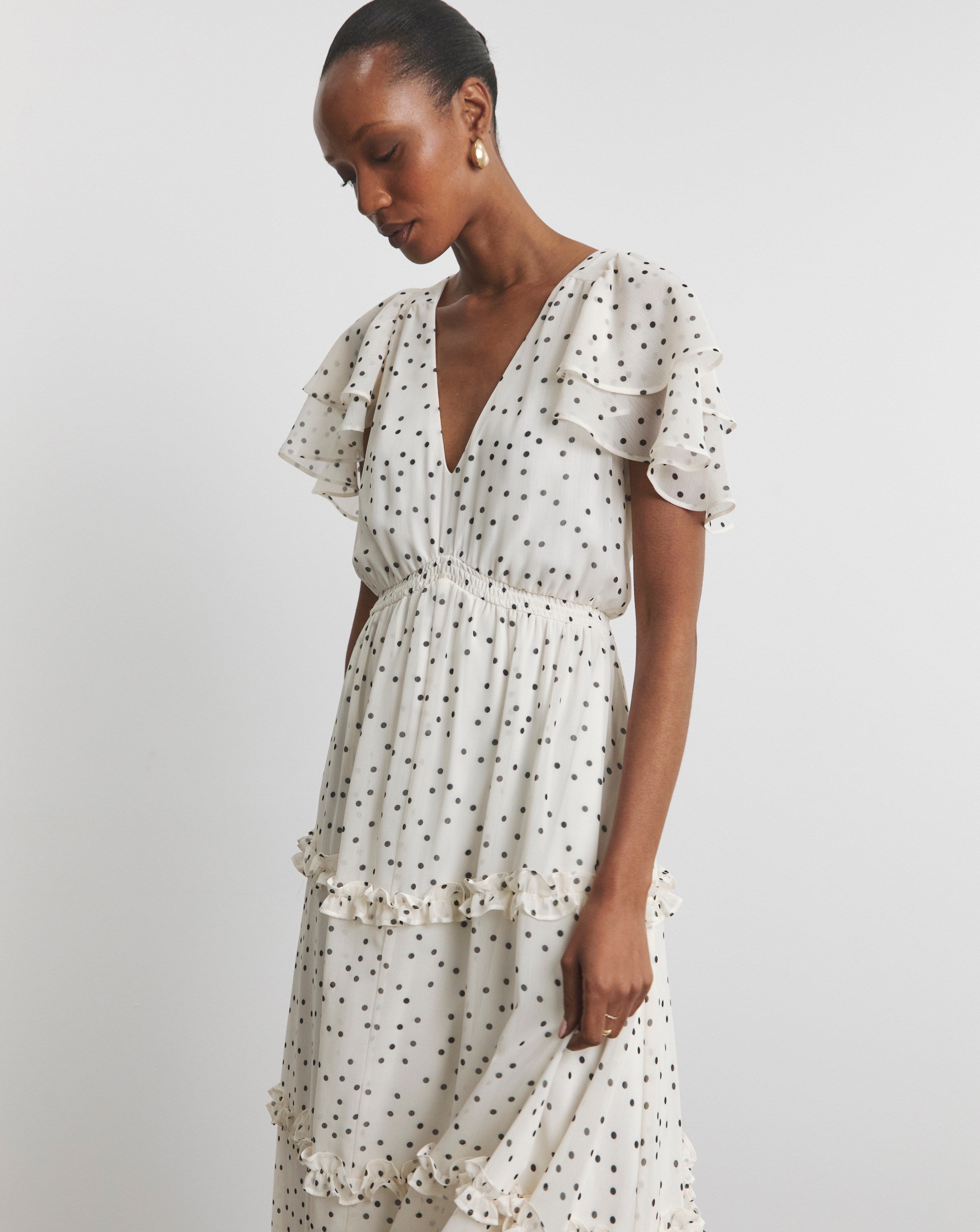 Joanna Hope Tiered Ruffle Maxi Dress | Ambrose Wilson