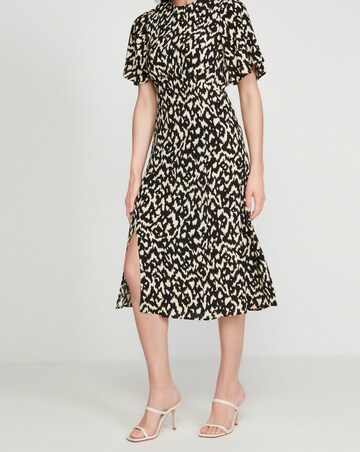 Sonder Studio Ikat Animal Print Midi Dress