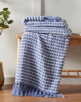 Catherine Lansfield Stab Stitch Throw