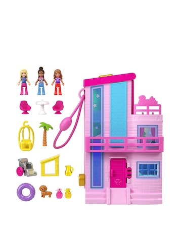 Polly Pocket Barbie Dreamhouse Compact Dollhouse Playset