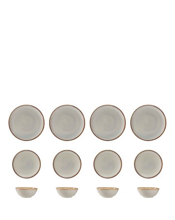 Mason Cash Cream Reactive Glaze 12 Piece Dinner Set