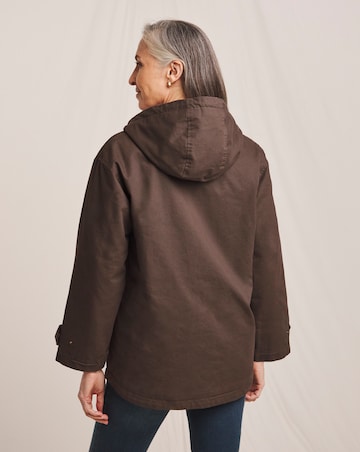 Julipa Pure Cotton Waxed Hooded Jacket