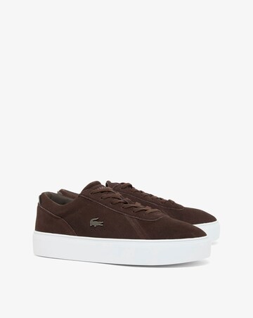 Lacoste Court Set Suede Trainer - Dark Brown