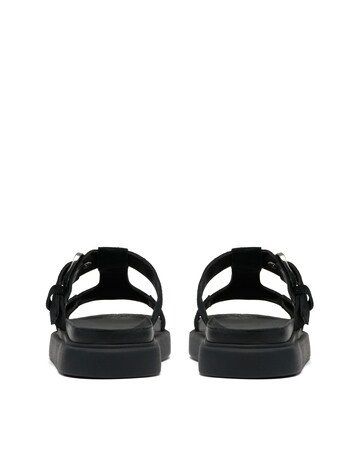 Clarks Black Suede Aristella West Sandals - Standard Fit (D)