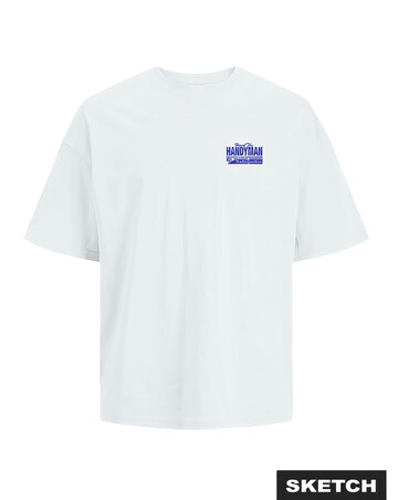Jack & Jones Hank Crew Neck T-Shirt - White