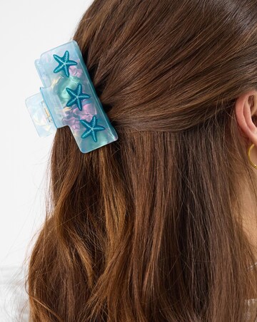 Accessorize Iridescent Starfish Claw Clip