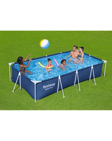 Bestway Steel Pro 13.1ft Outdoor Swimming Pool Set with Filter Pump