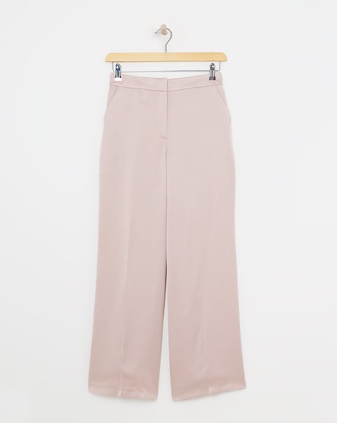Satin Wide Leg Trousers