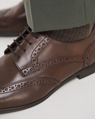 Formal Leather Brogue Wide
