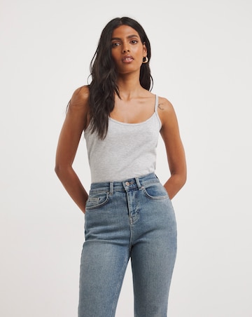 Grey Cami Vest with Adjustable Straps