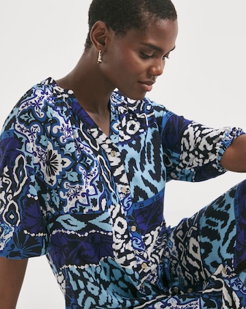 Printed Kaftan Dress