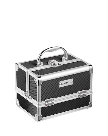 LaRoc Small Aluminium Makeup Case - Black