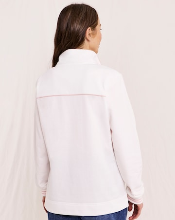 Julipa Printed Button Neck Sweatshirt