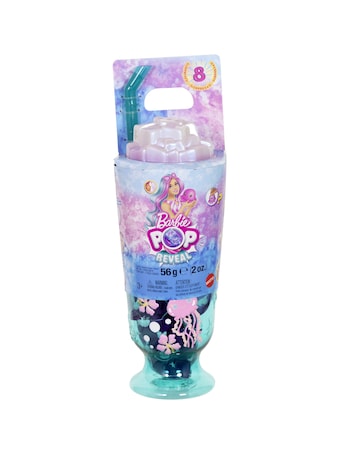 Barbie Pop Reveal Doll: Sea Slushy (Blue)