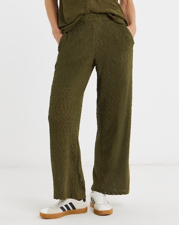 Soft Touch Boucle Wide Leg Joggers