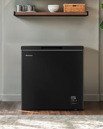 Fridgemaster MCF200EB 198L Freestanding Chest Freezer - Black - E Rated