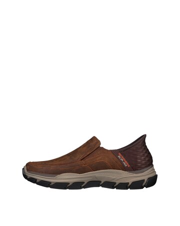 Skechers Slip-ins Respected Elign Wide Fit Shoe - Tan