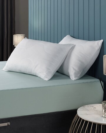 Downland Luxury Waffle Pack of 2 Pillows