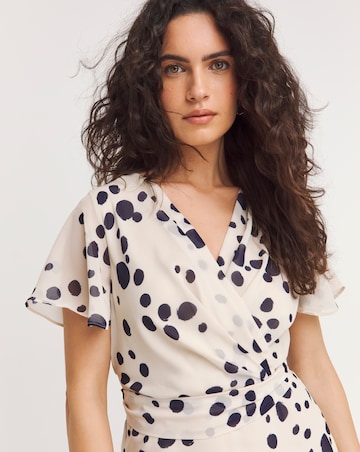 Joanna Hope Spot Wrap Maxi Dress