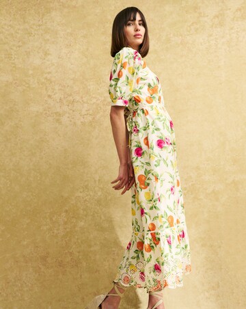 Nobody's Child Isla Fruit Print Midiaxi Dress