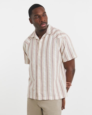 Wrangler Short Sleeve Resort Shirt - Tan