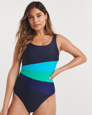 Sports Piping Swimsuit