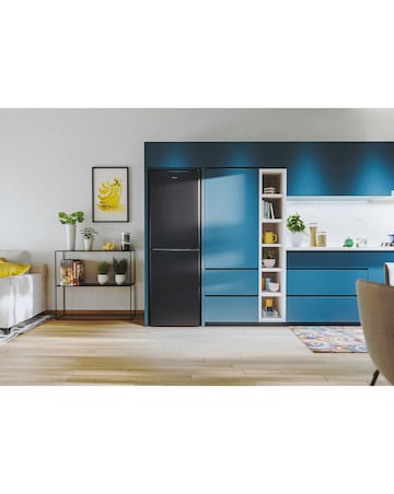 Candy CCT3L517EBK-1 55 x 175cm Low Frost Fridge Freezer - Black