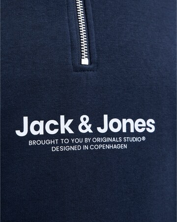 Jack & Jones Versterbro Logo 1/4 Zip Sweat & Jogger - Navy