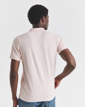 Levi's Short Sleeve Slim Housemark Polo - Pink