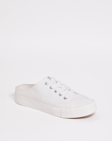 Ely Mule Canvas Trainers Ex Wide EEE Fit