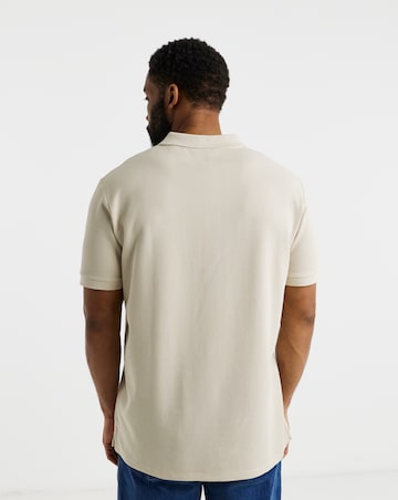 Jack & Jones Austin Waffle Polo 2 Pack - Black/Cream