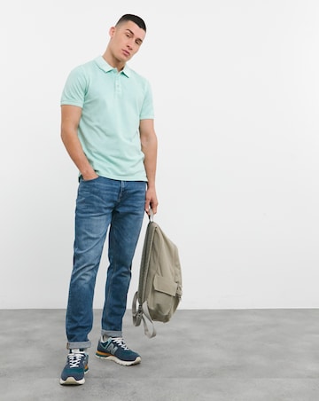 Garment Dyed Pure Cotton Pique Polo Long