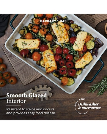 Barbary & Oak Nattura 38cm Baking Dish Teal