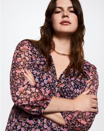 Mango Floral Print Dress