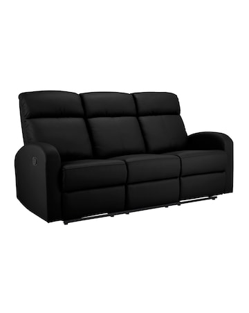 Ramsey Faux Leather Recliner 3 Seater Sofa