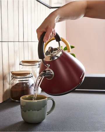 Morphy Richards Accents Pyramid Kettle & Toaster Rhubarb