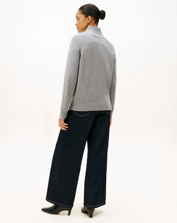 Tommy Hilfiger Wool Blend Graphic Mock Neck Sweater