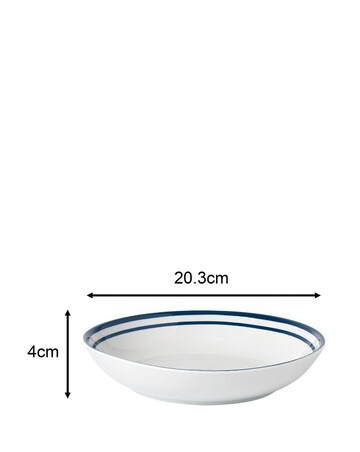 Waterside Blue Bistro 80 Piece Dinner Set