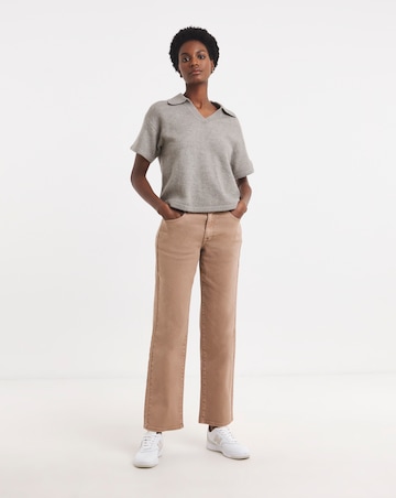 Mink Rose Authentic Straight Leg Jean