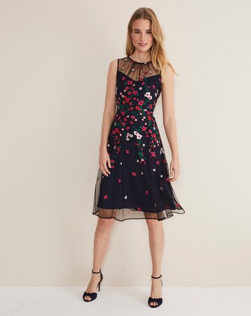Phase Eight Sloane Mesh Ditsy Floral Dress