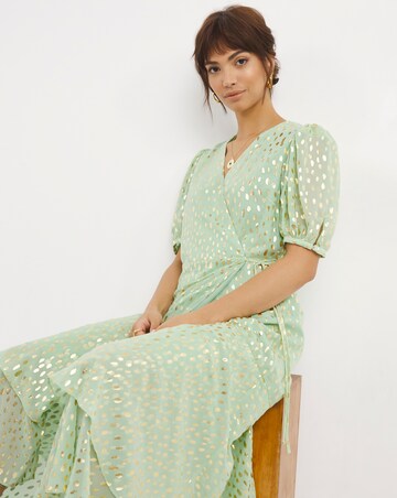 Joanna Hope Foil Print Maxi Dress